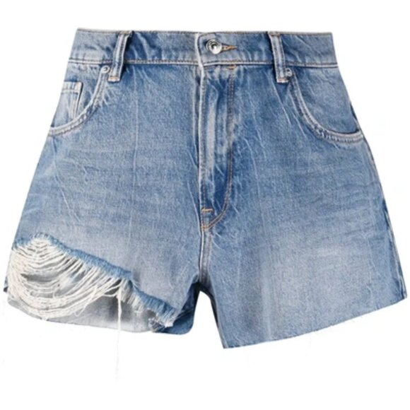 AllSaints "Winnie" Cut Off Denim Shorts - Picture 1 of 5